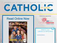 Tablet Screenshot of catholicstlouis.com